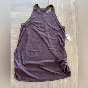 Maternity BREATHE ON Racerback Tank Top-SIZE SMALL